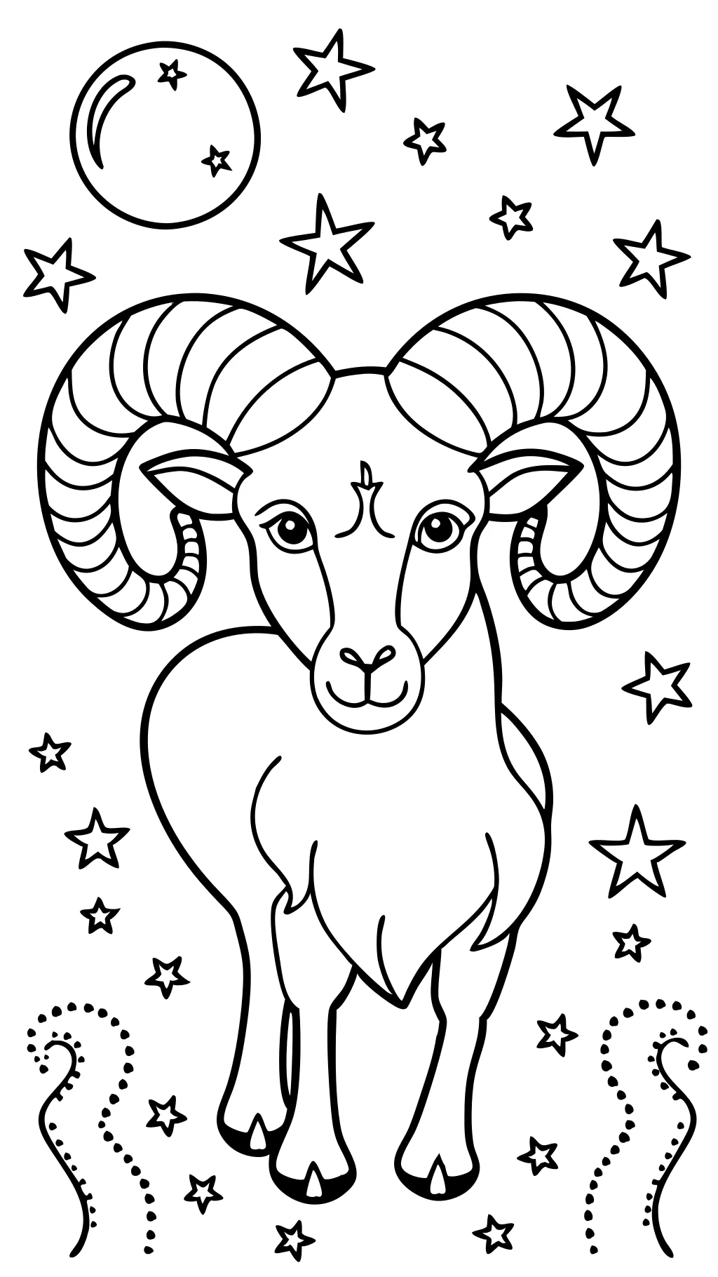 aries coloring pages